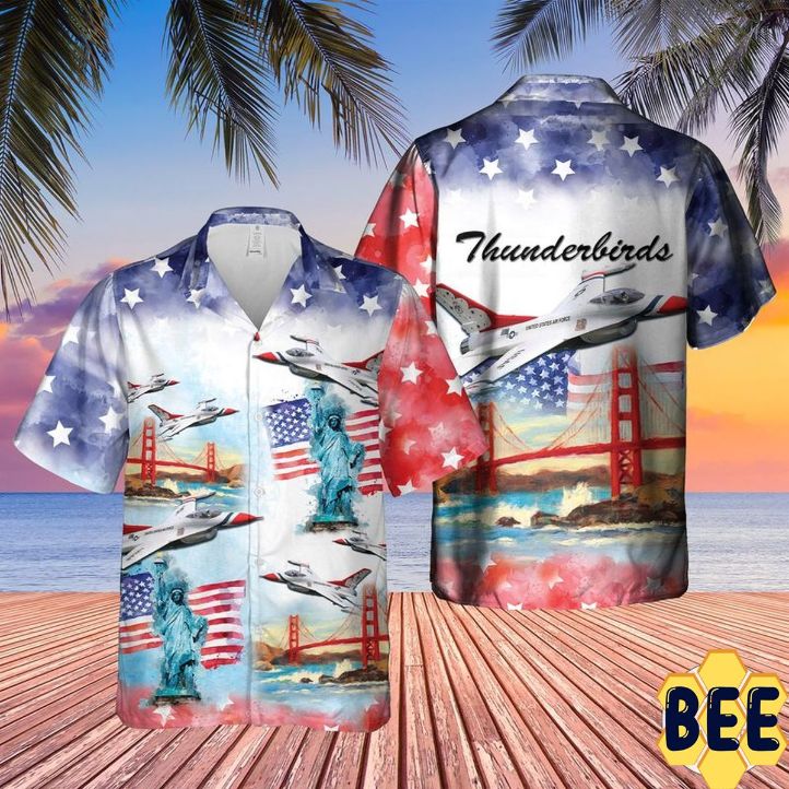 Thunderbirds Usaf Air Show 4th Of July Trending Hawaiian Shirt Thunderbirds Usaf Air Show 4th Of July Trending Hawaiian Shirt