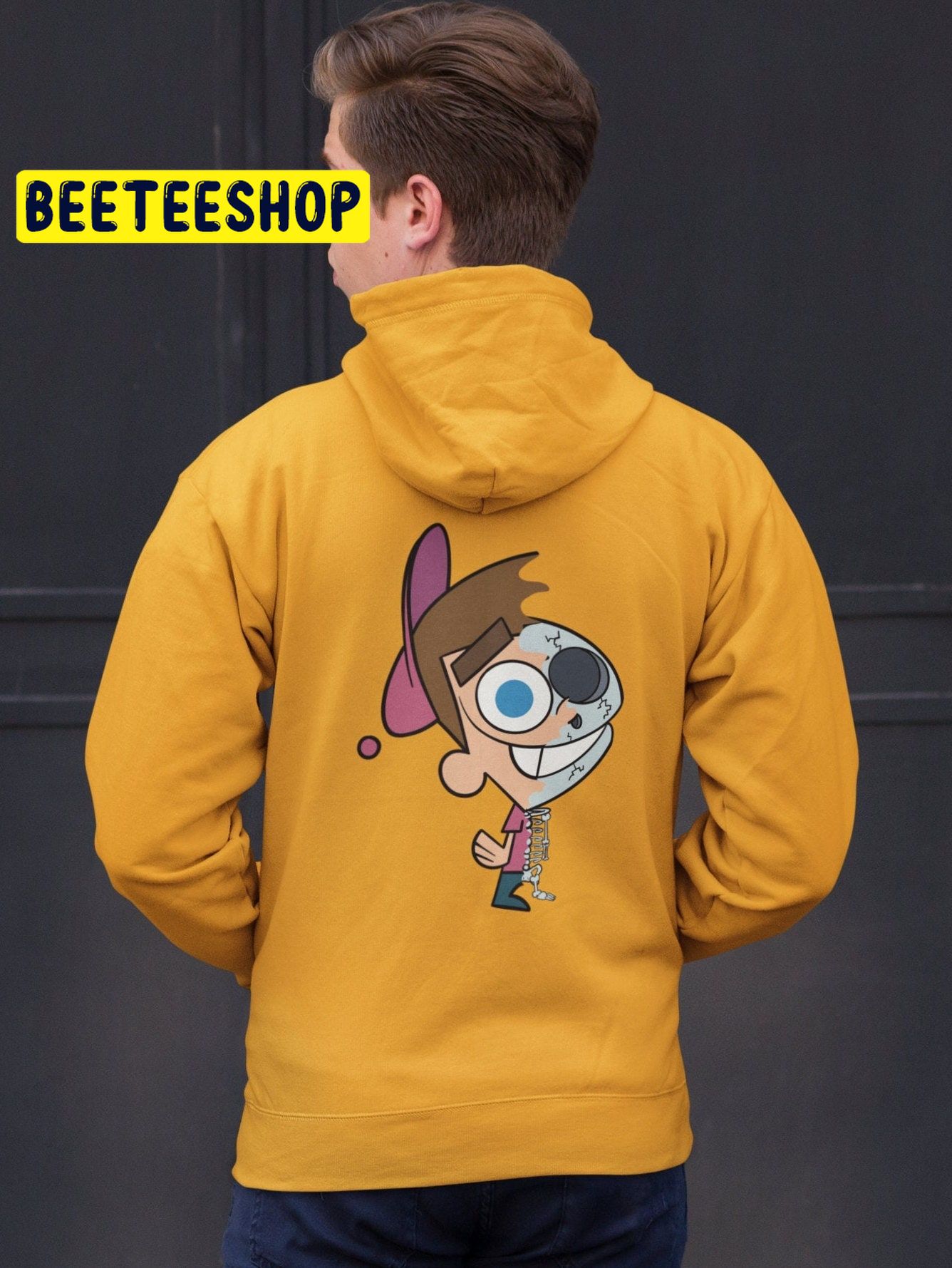 Timmy Turner Deconstructed Cartoon Skeleton Double Side Unisex Shirt Timmy Turner Deconstructed Cartoon Skeleton Double Side Unisex Shirt