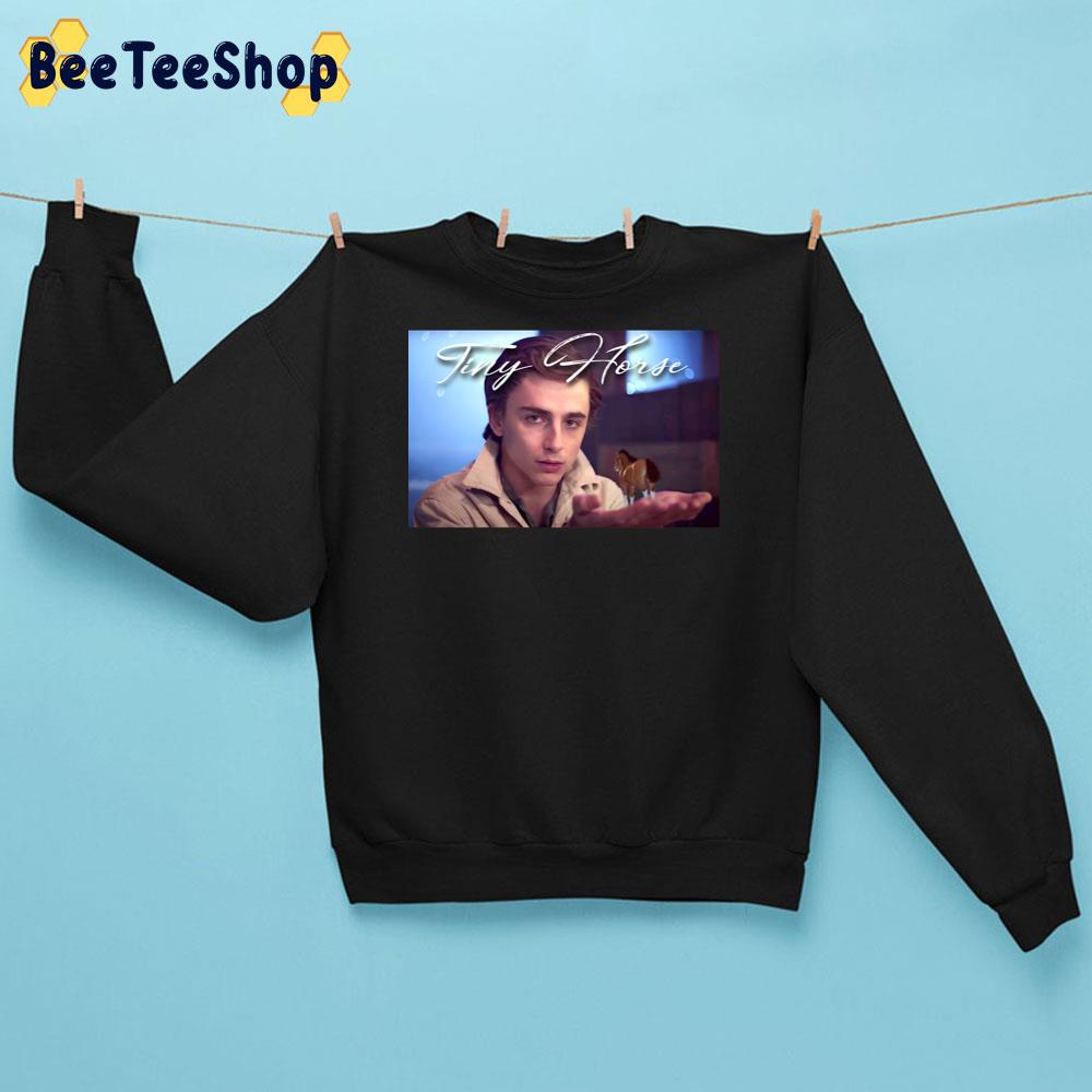 Timothée’s Tiny Horse Timothée Chalamet Trending Unisex Sweatshirt Timothée’s Tiny Horse Timothée Chalamet Trending Unisex Sweatshirt