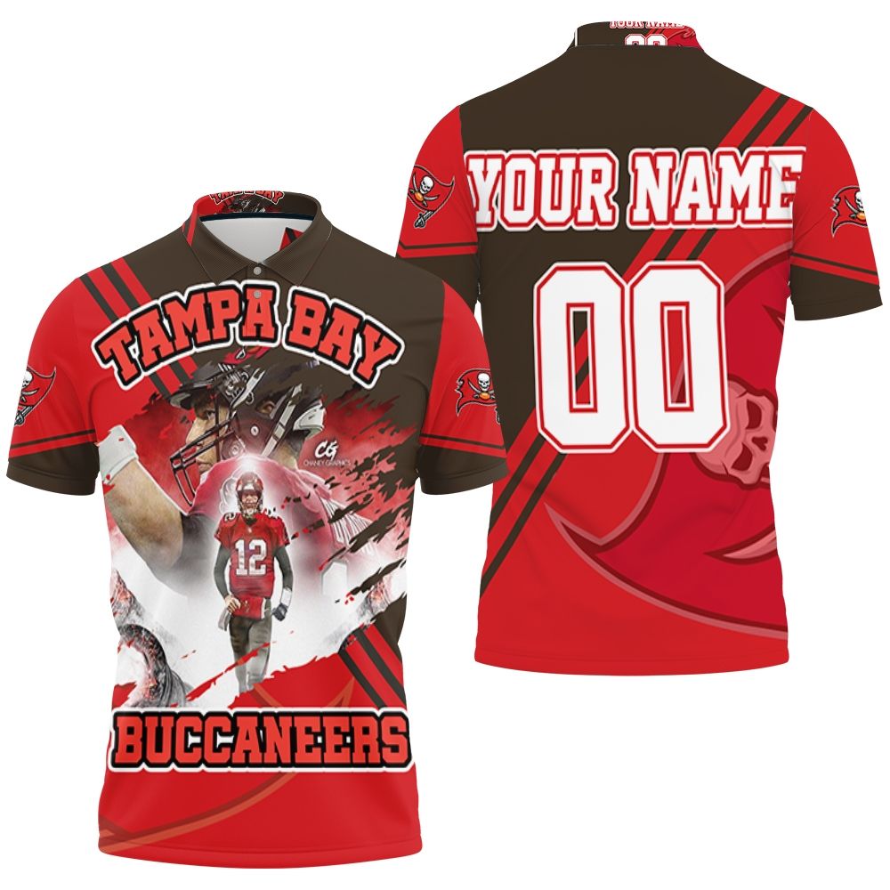 Tom Brady Tampa Bay Buccaneers Superbowl Champions Personalized 3D All Over Print Polo Shirt Tom Brady Tampa Bay Buccaneers Superbowl Champions Personalized 3D All Over Print Polo Shirt