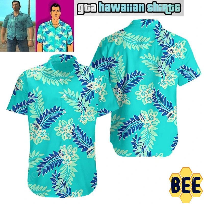 Tommy Hawaii Gta Tropical Flower Trending Hawaiian Shirt Tommy Hawaii Gta Tropical Flower Trending Hawaiian Shirt