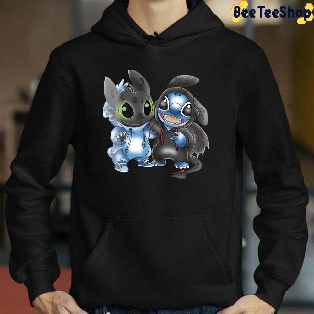 Toothless With Stitch How To Train Your Dragon Trending Unisex T-Shirt Toothless With Stitch How To Train Your Dragon Trending Unisex T-Shirt