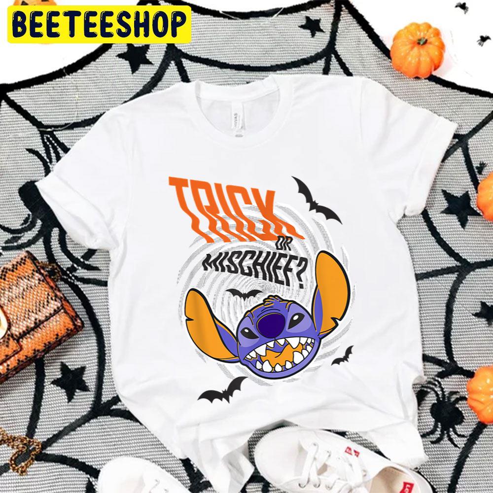 Trick Or Mischief Funny Stitch Halloween Trending Unisex T-Shirt Trick Or Mischief Funny Stitch Halloween Trending Unisex T-Shirt