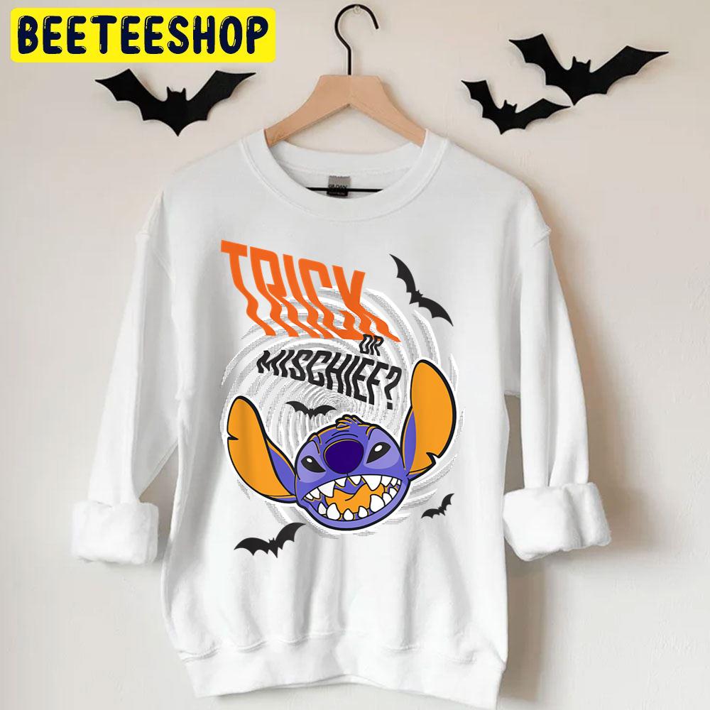Trick Or Mischief Funny Stitch Halloween Trending Unisex T-Shirt Trick Or Mischief Funny Stitch Halloween Trending Unisex T-Shirt