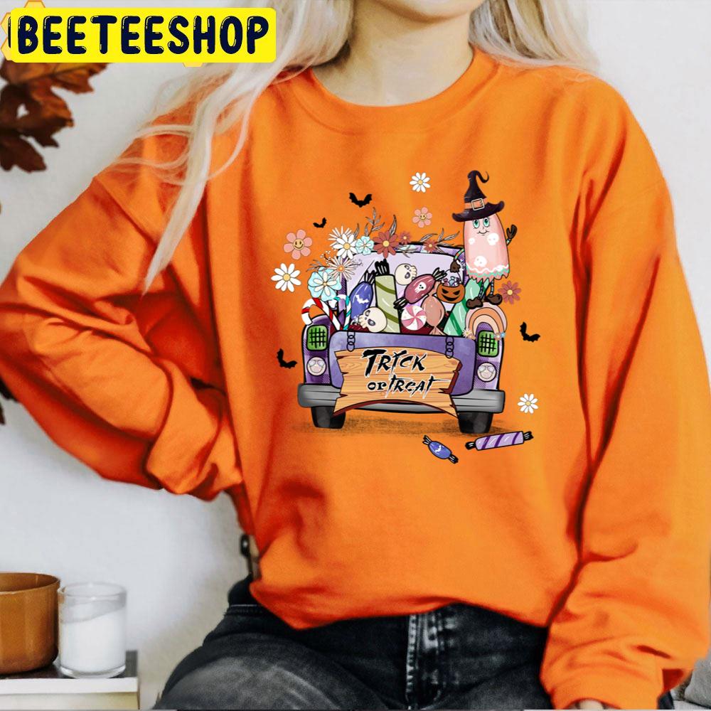 Trick Or Treat Creep It Real Halloween Trending Unisex T-Shirt Trick Or Treat Creep It Real Halloween Trending Unisex T-Shirt