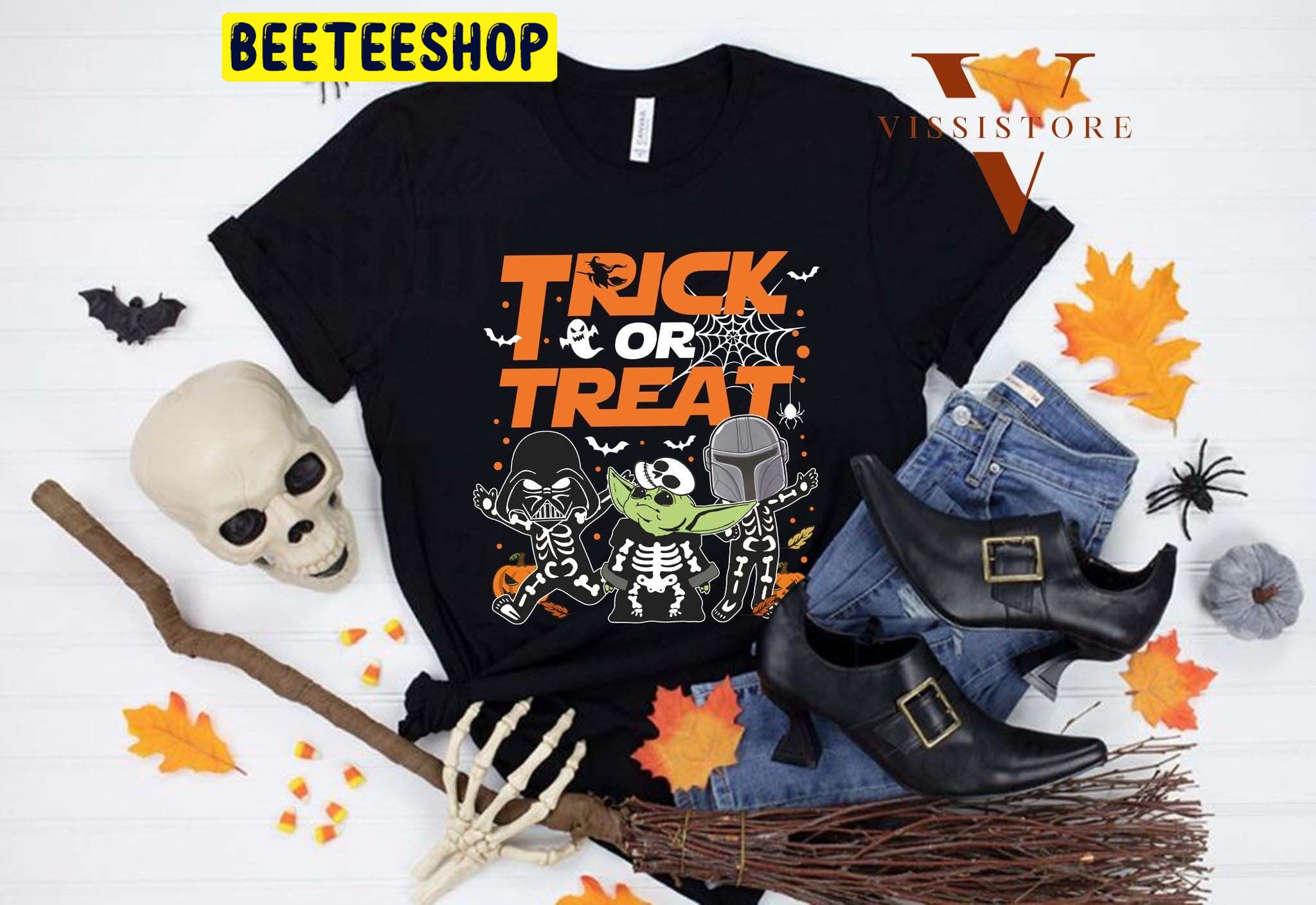 Trick Or Treat Star Wars Lover Baby Yoda Halloween Unisex T-Shirt Trick Or Treat Star Wars Lover Baby Yoda Halloween Unisex T-Shirt