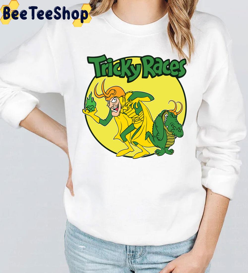 Tricky Races Funny Loki Cartoon Style Trending Unisex T-Shirt Tricky Races Funny Loki Cartoon Style Trending Unisex T-Shirt