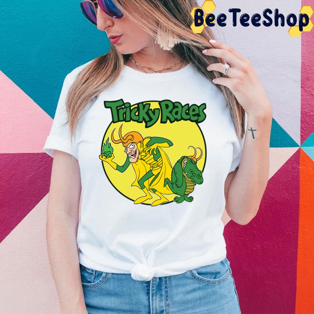 Tricky Races Funny Loki Cartoon Style Trending Unisex T-Shirt Tricky Races Funny Loki Cartoon Style Trending Unisex T-Shirt