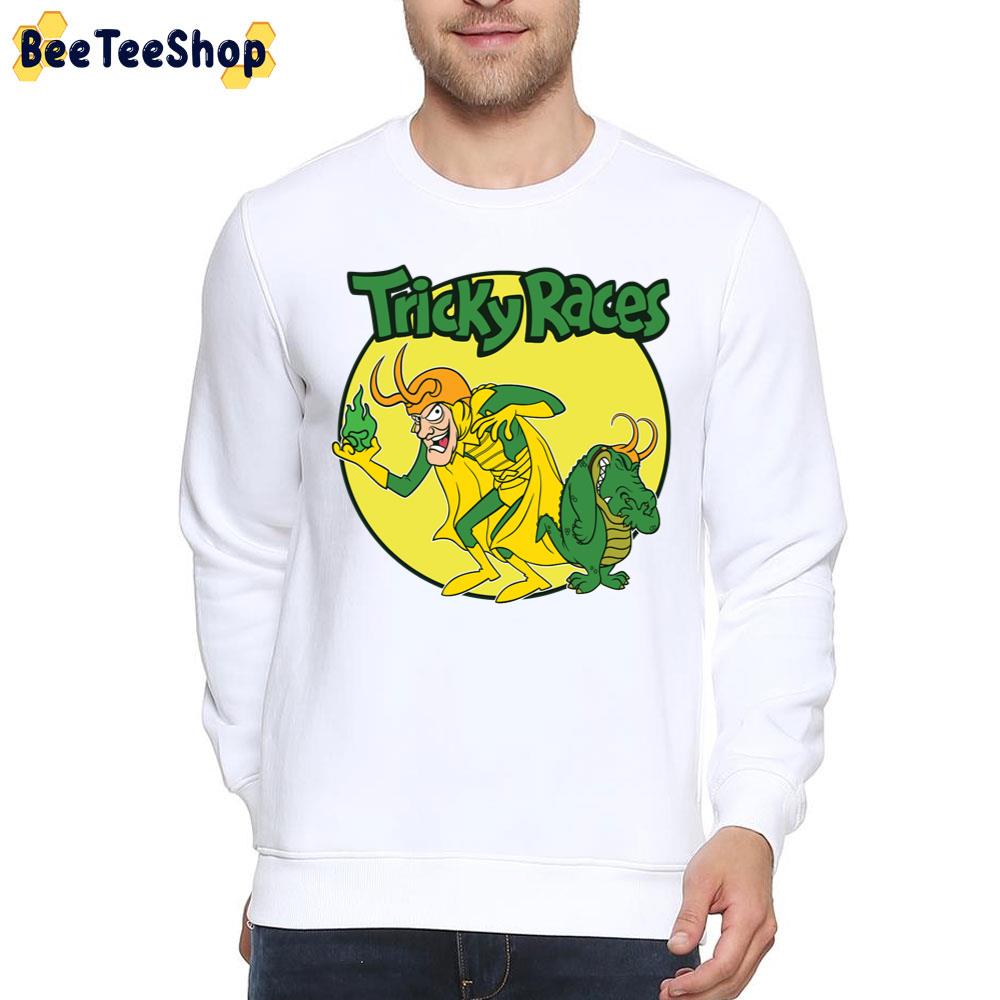 Tricky Races Funny Loki Cartoon Style Trending Unisex T-Shirt Tricky Races Funny Loki Cartoon Style Trending Unisex T-Shirt