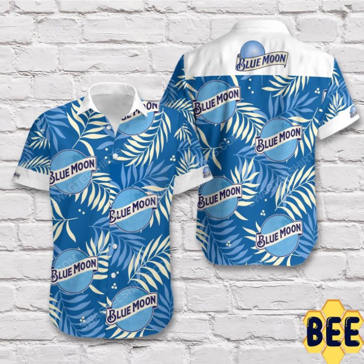 Tropical Blue Moon Beer Blue Trending Hawaiian Shirt Tropical Blue Moon Beer Blue Trending Hawaiian Shirt