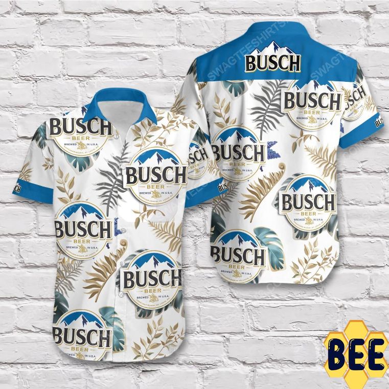 Tropical Vibe Busch Beer Blue Trending Hawaiian Shirt Tropical Vibe Busch Beer Blue Trending Hawaiian Shirt