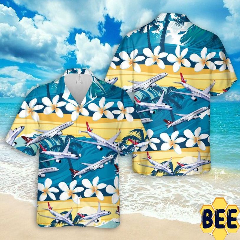 Turkish Airlines Airbus A330 Trending Hawaiian Shirt Turkish Airlines Airbus A330 Trending Hawaiian Shirt