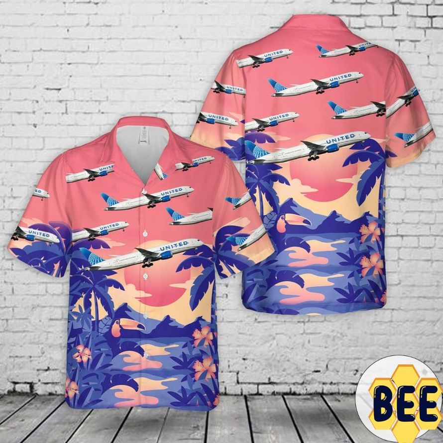 United Airlines Boeing 787-9 Dreamliner Trending Hawaiian Shirt United Airlines Boeing 787-9 Dreamliner Trending Hawaiian Shirt