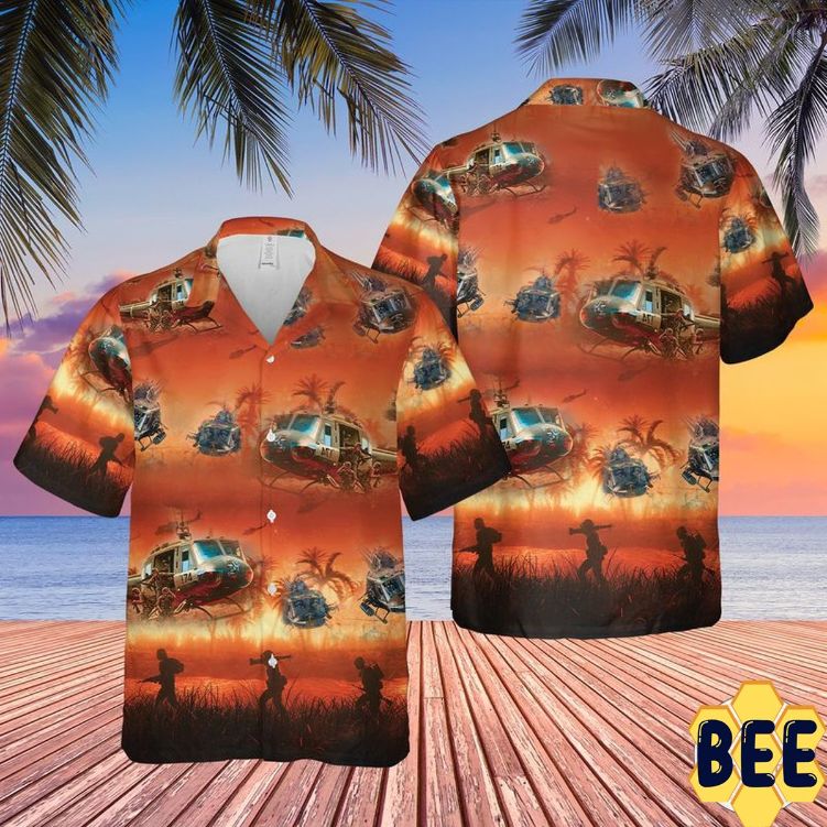 United States Army War Huey Helicopter Trending Hawaiian Shirt United States Army War Huey Helicopter Trending Hawaiian Shirt