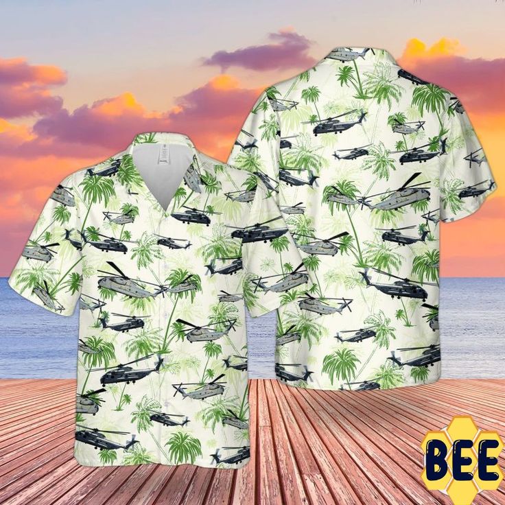 United States Marine Corps Ch-53d Helicopter Trending Hawaiian Shirt United States Marine Corps Ch-53d Helicopter Trending Hawaiian Shirt