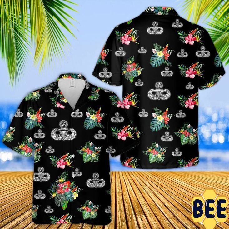 Us Air Force Master Parachutist Badge Trending Hawaiian Shirt Us Air Force Master Parachutist Badge Trending Hawaiian Shirt