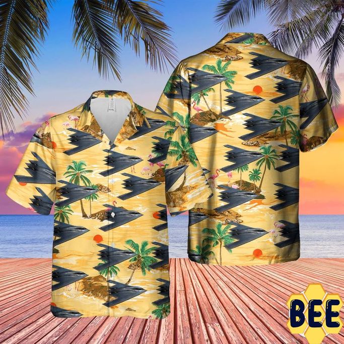 Us Air Force Northrop Grumman B-2a Spirit Trending Hawaiian Shirt Us Air Force Northrop Grumman B-2a Spirit Trending Hawaiian Shirt