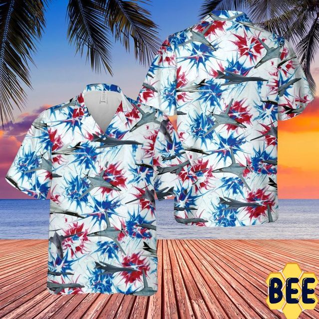 Us Air Force Rockwell B-1 Lancer Red White And Blue Tie Dye Trending Hawaiian Shirt Us Air Force Rockwell B-1 Lancer Red White And Blue Tie Dye Trending Hawaiian Shirt