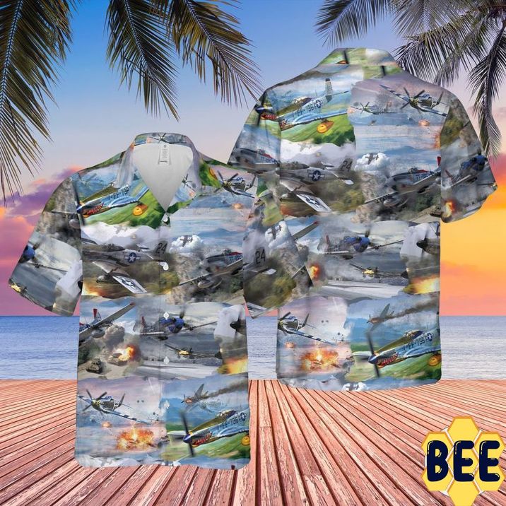 Us Air Forces North American P-51 Mustang Trending Hawaiian Shirt Us Air Forces North American P-51 Mustang Trending Hawaiian Shirt