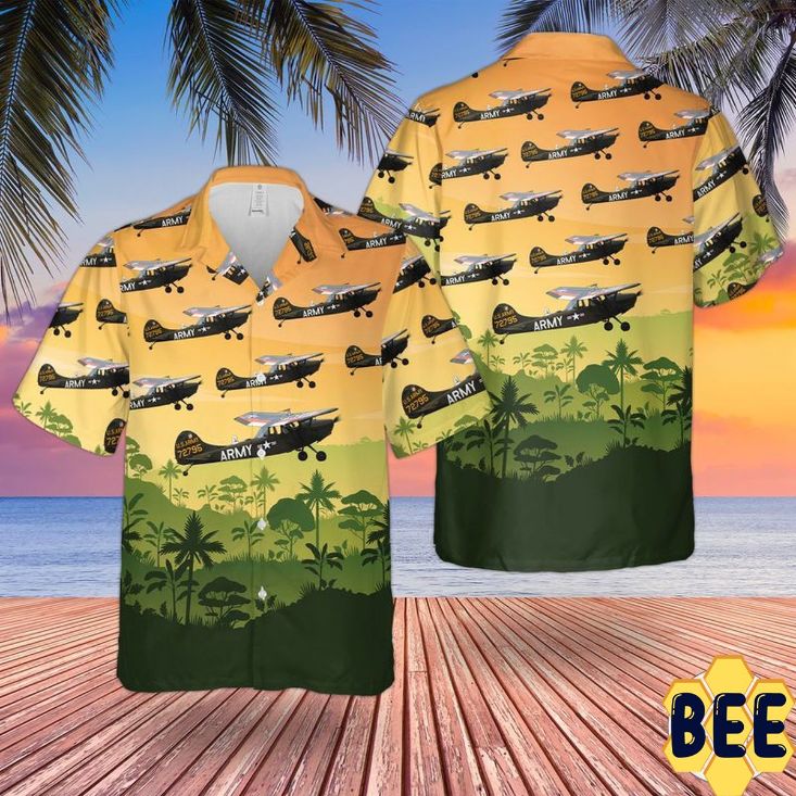 Us Army Cessna O-1 Bird Dog Trending Hawaiian Shirt Us Army Cessna O-1 Bird Dog Trending Hawaiian Shirt