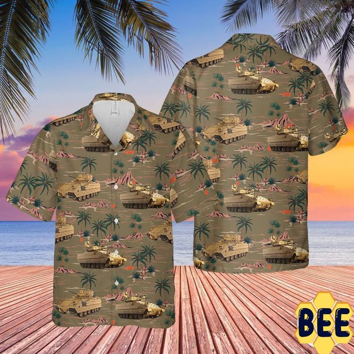 Us Army M2a3 Bradley Trending Hawaiian Shirt Us Army M2a3 Bradley Trending Hawaiian Shirt
