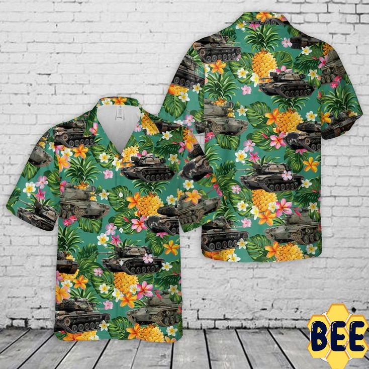 Us Army M60a1 Tank Tropical Trending Hawaiian Shirt Us Army M60a1 Tank Tropical Trending Hawaiian Shirt