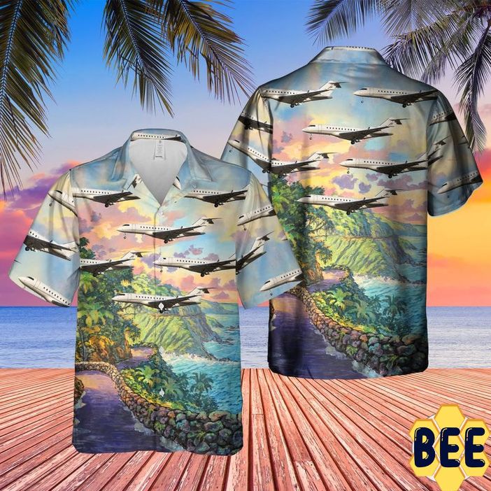 Us Bombardier Global 5000 (Bd-700-1a11) Trending Hawaiian Shirt Us Bombardier Global 5000 (Bd-700-1a11) Trending Hawaiian Shirt
