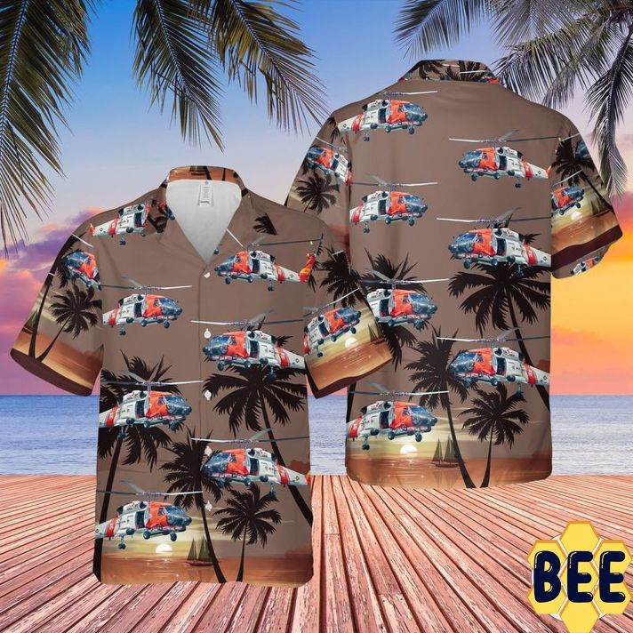 Us Coast Guard Sikorsky Mh-60 Jayhawk Trending Hawaiian Shirt Us Coast Guard Sikorsky Mh-60 Jayhawk Trending Hawaiian Shirt