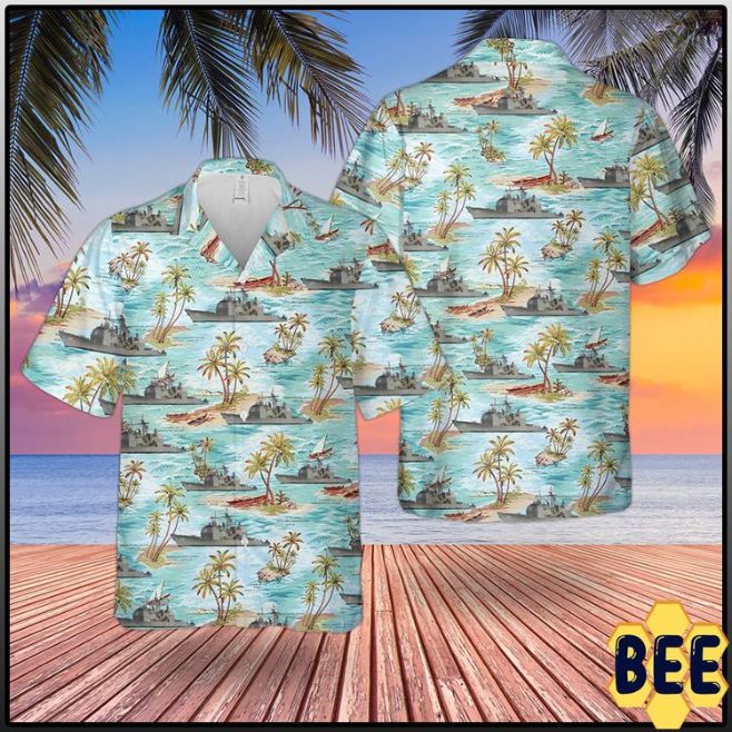 Us Navy Ship Island Tropical Trending Hawaiian Shirt Us Navy Ship Island Tropical Trending Hawaiian Shirt