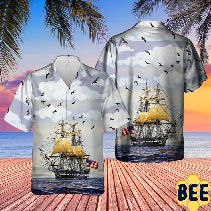 Us Navy Uss Constitution Trending Hawaiian Shirt Us Navy Uss Constitution Trending Hawaiian Shirt