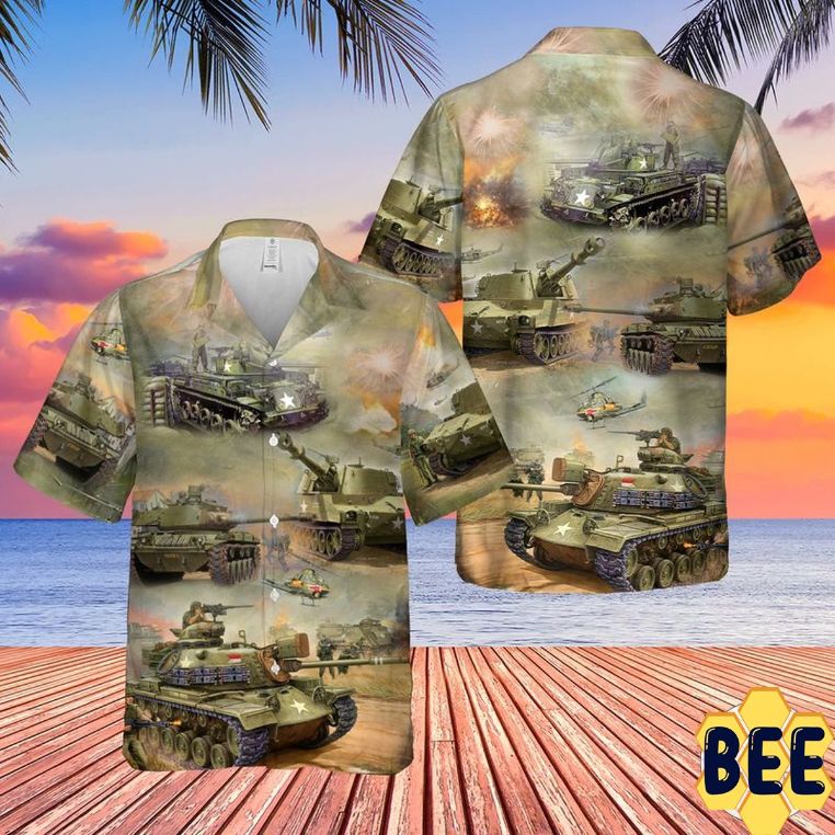 Usa Vietnam War Tank Trending Hawaiian Shirt Usa Vietnam War Tank Trending Hawaiian Shirt