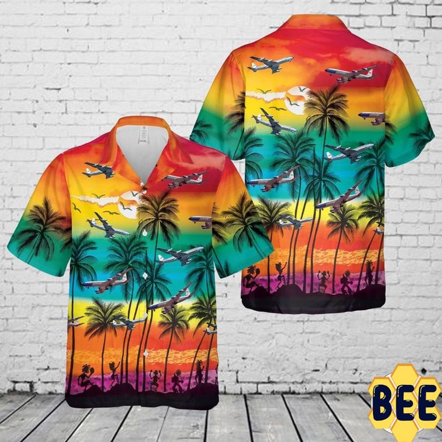 Usaf Boeing Vc-137 Trending Hawaiian Shirt Usaf Boeing Vc-137 Trending Hawaiian Shirt