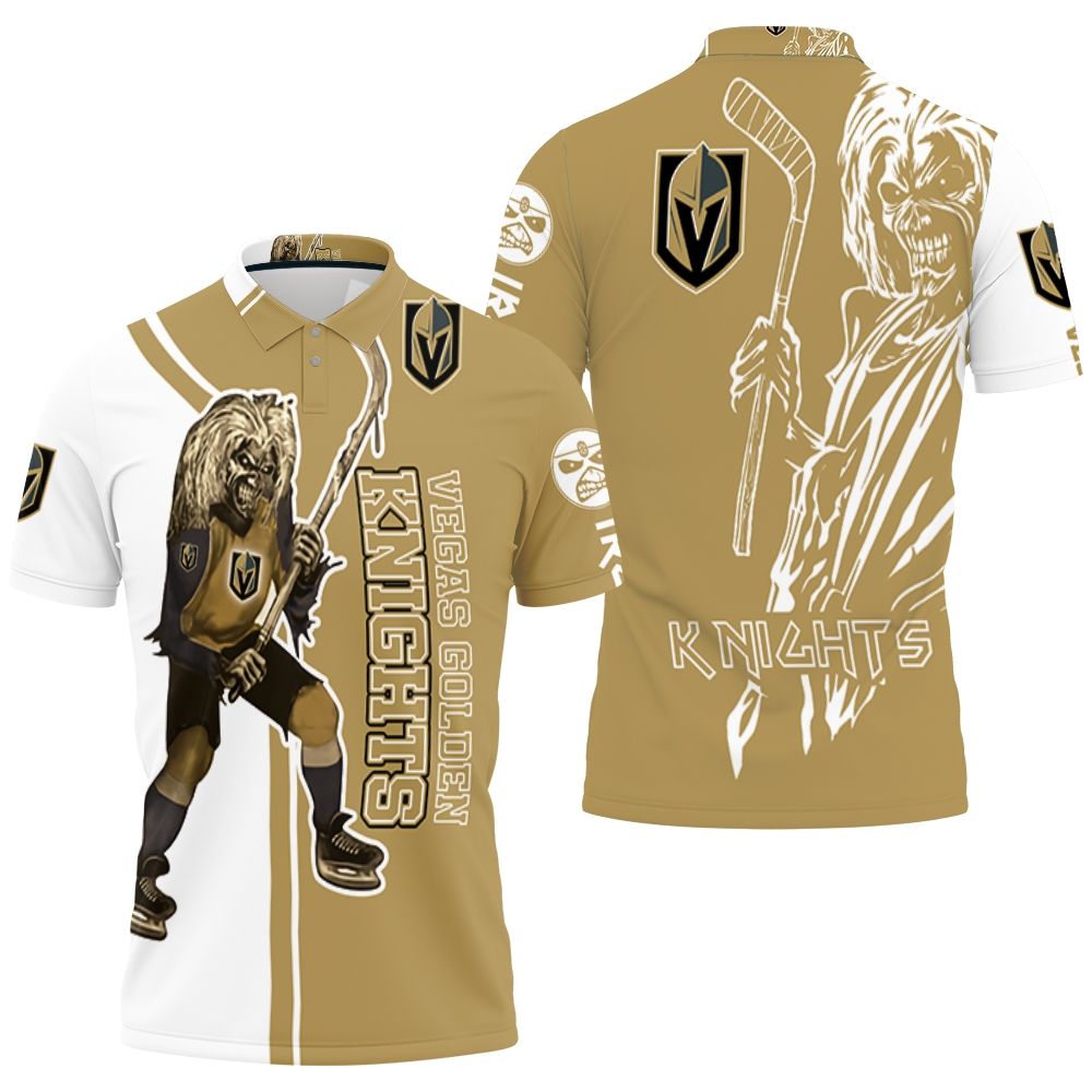 Vegas Golden Knights And Zombie 3D All Over Print Polo Shirt Vegas Golden Knights And Zombie 3D All Over Print Polo Shirt