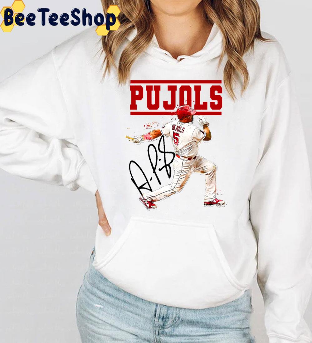 Vintage Albert Pujols Baseball Signature Trending Unisex T-Shirt Vintage Albert Pujols Baseball Signature Trending Unisex T-Shirt
