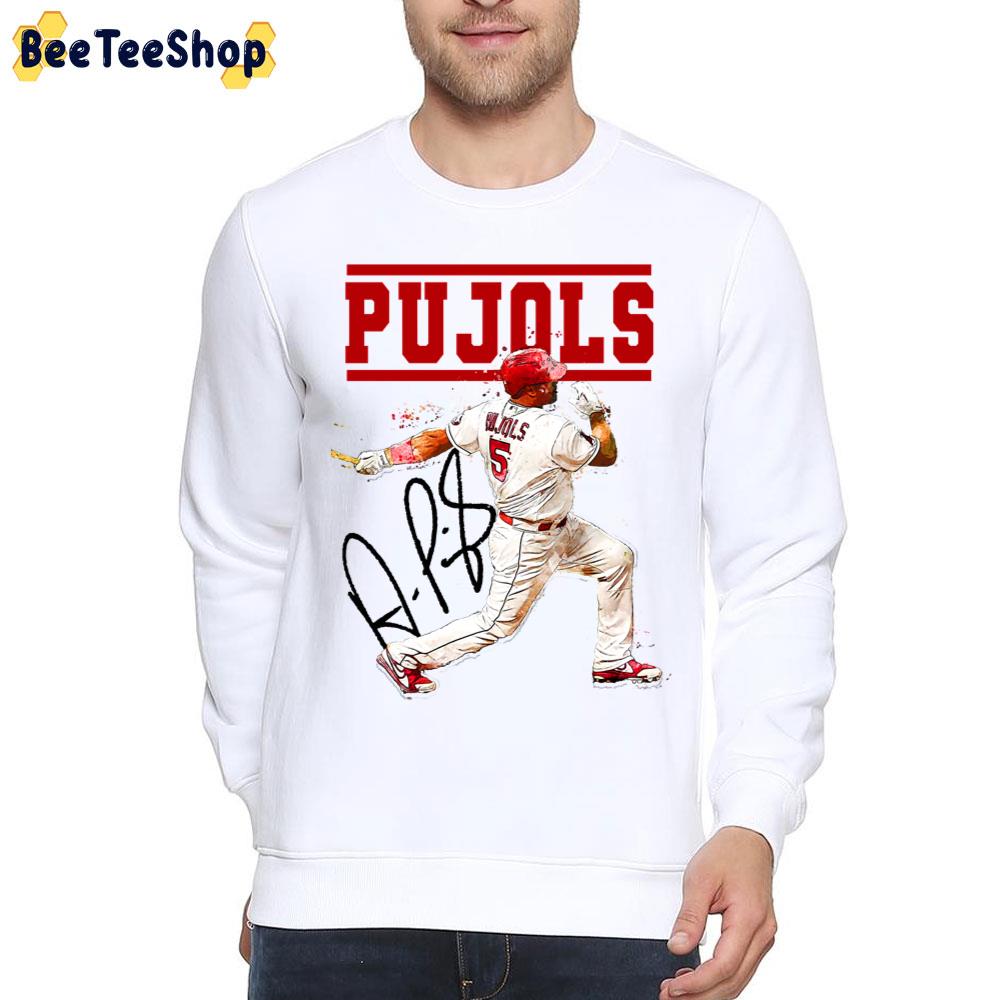 Vintage Albert Pujols Baseball Signature Trending Unisex T-Shirt Vintage Albert Pujols Baseball Signature Trending Unisex T-Shirt
