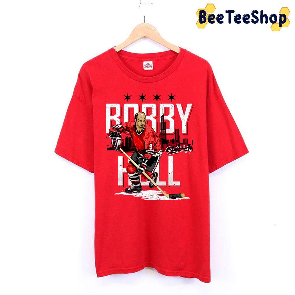 Vintage Art Bobby Hull Chicago Hockey Unisex T-Shirt Vintage Art Bobby Hull Chicago Hockey Unisex T-Shirt