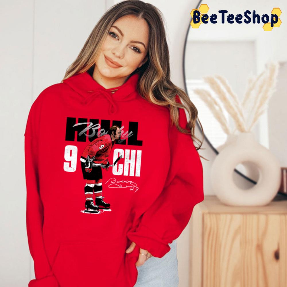 Vintage Art Bobby Hull Signature Chicago Bold Hockey Unisex T-Shirt Vintage Art Bobby Hull Signature Chicago Bold Hockey Unisex T-Shirt