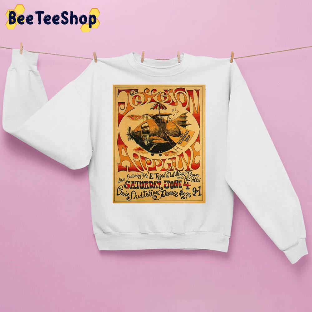 Vintage Art Jefferson Airplane Concert Trending Unisex Sweatshirt Vintage Art Jefferson Airplane Concert Trending Unisex Sweatshirt