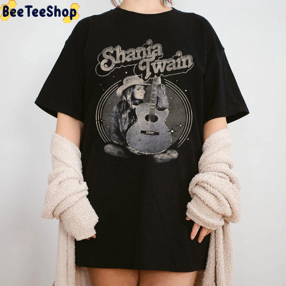 Vintage Art Shania Navy Guitar Trending Unisex T-Shirt Vintage Art Shania Navy Guitar Trending Unisex T-Shirt