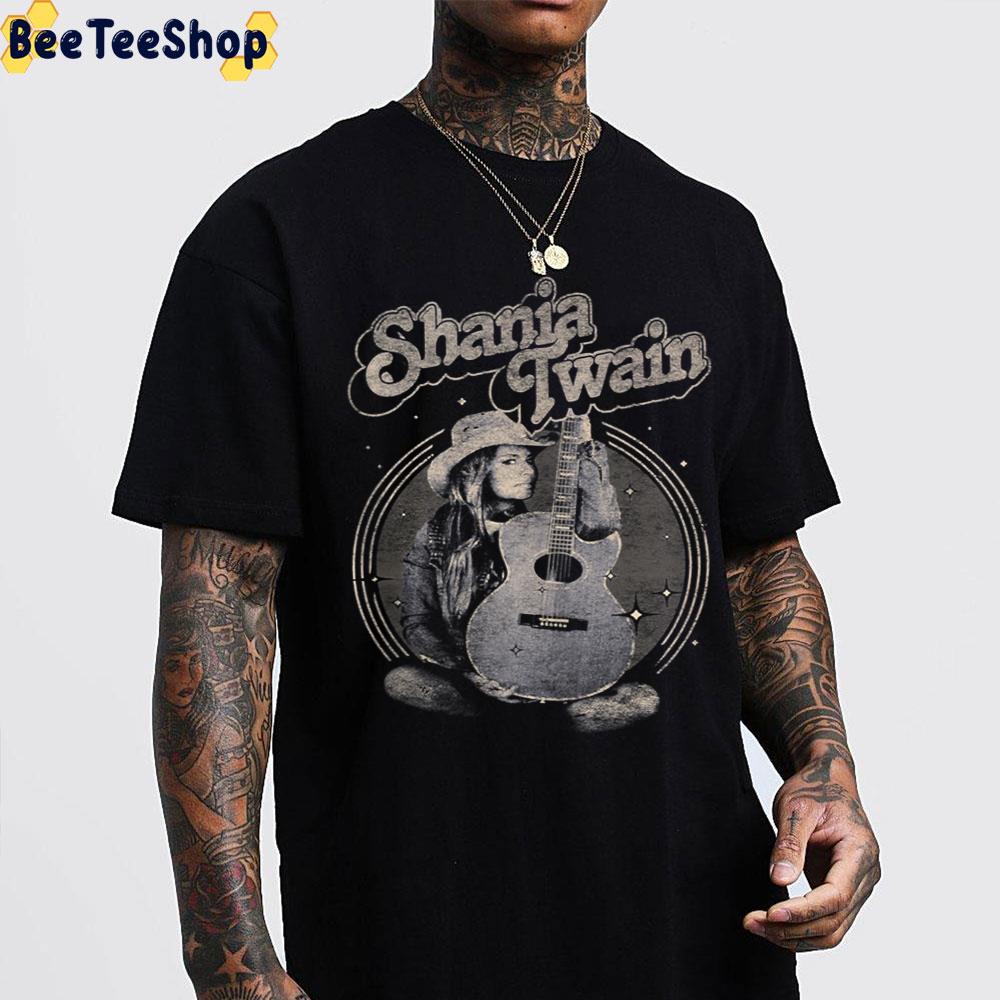 Vintage Art Shania Navy Guitar Trending Unisex T-Shirt Vintage Art Shania Navy Guitar Trending Unisex T-Shirt