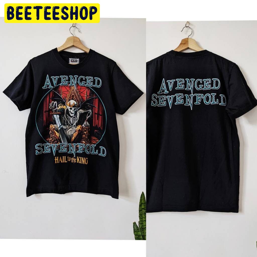 Vintage Avenged Sevenfold Hail To The King 90s Single Stitch Double Side Unisex Shirt Vintage Avenged Sevenfold Hail To The King 90s Single Stitch Double Side Unisex Shirt