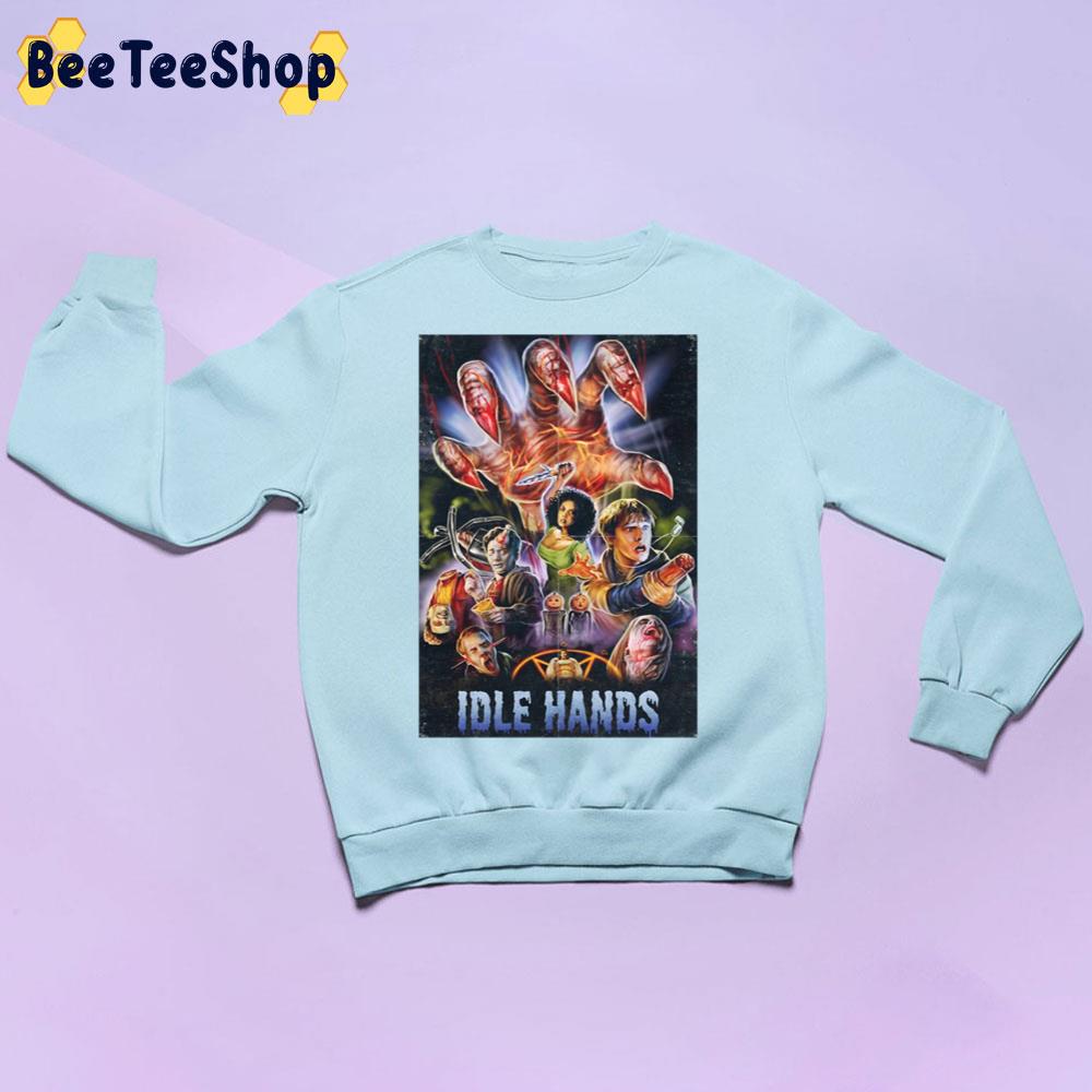 Vintage Idle Hands Horror Movie Unisex Sweatshirt Vintage Idle Hands Horror Movie Unisex Sweatshirt