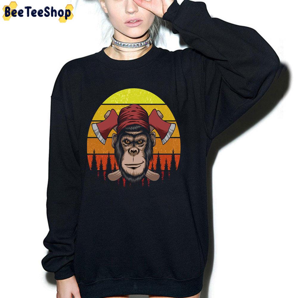 Vintage Sunset Hit Monkey Trending Unisex T-Shirt Vintage Sunset Hit Monkey Trending Unisex T-Shirt
