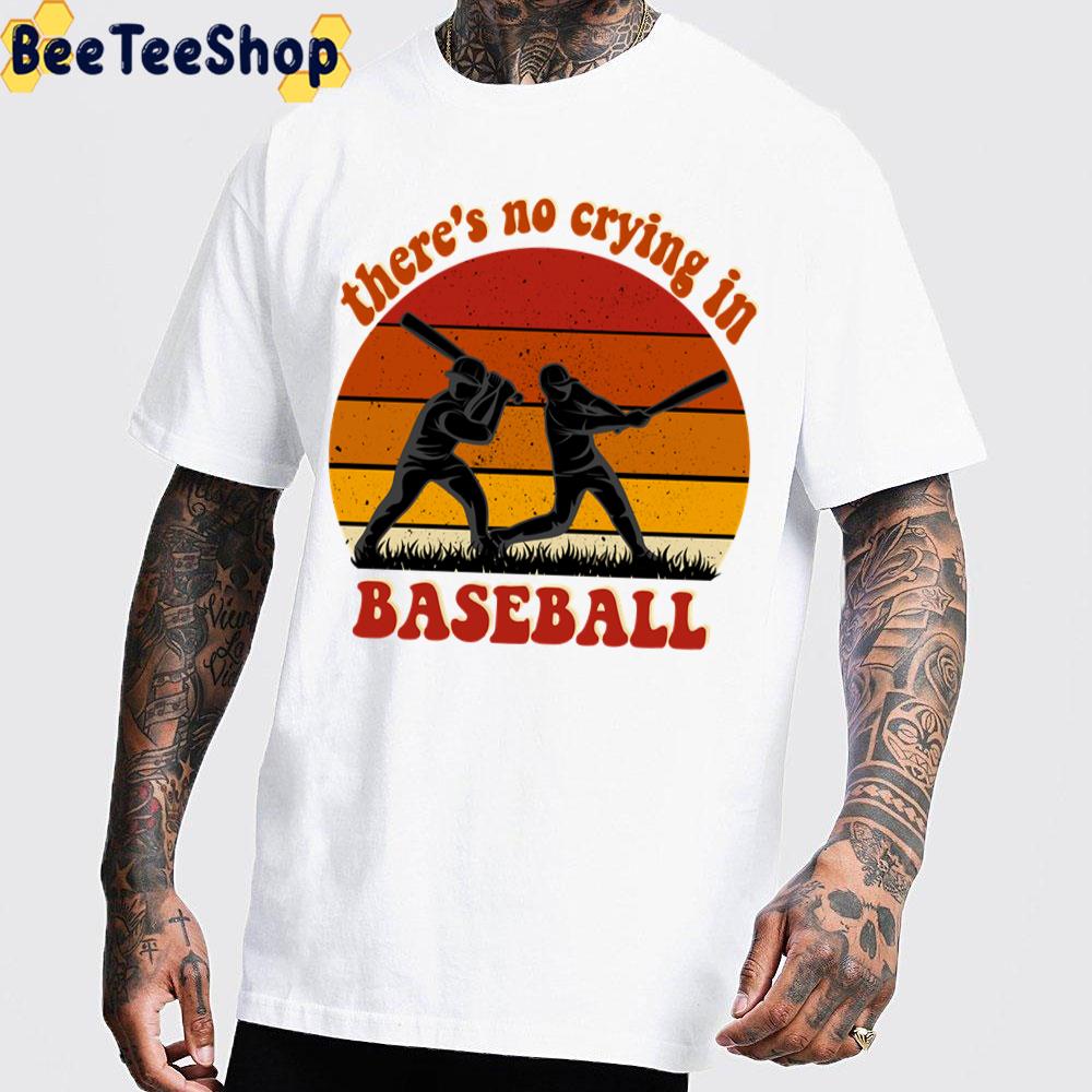 Vintage Sunset There's No Crying In Baseball Trending Unisex T-Shirt Vintage Sunset There's No Crying In Baseball Trending Unisex T-Shirt