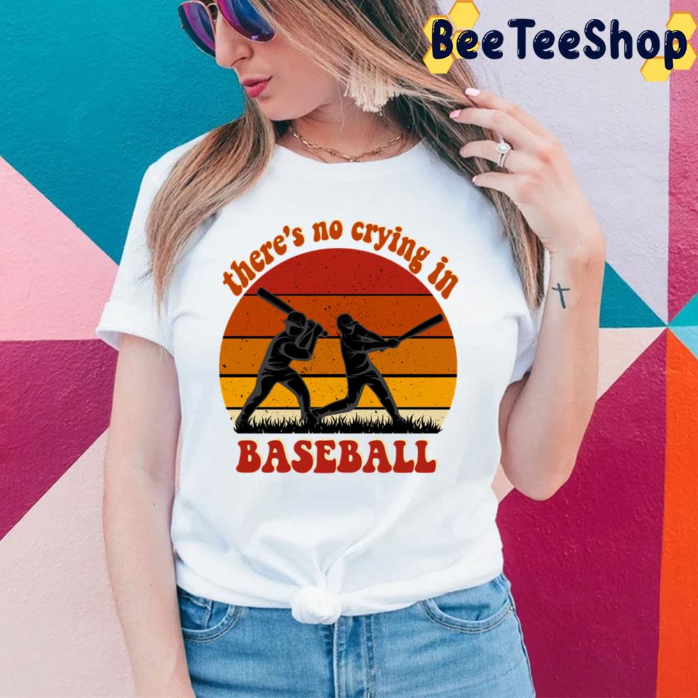 Vintage Sunset There's No Crying In Baseball Trending Unisex T-Shirt Vintage Sunset There's No Crying In Baseball Trending Unisex T-Shirt