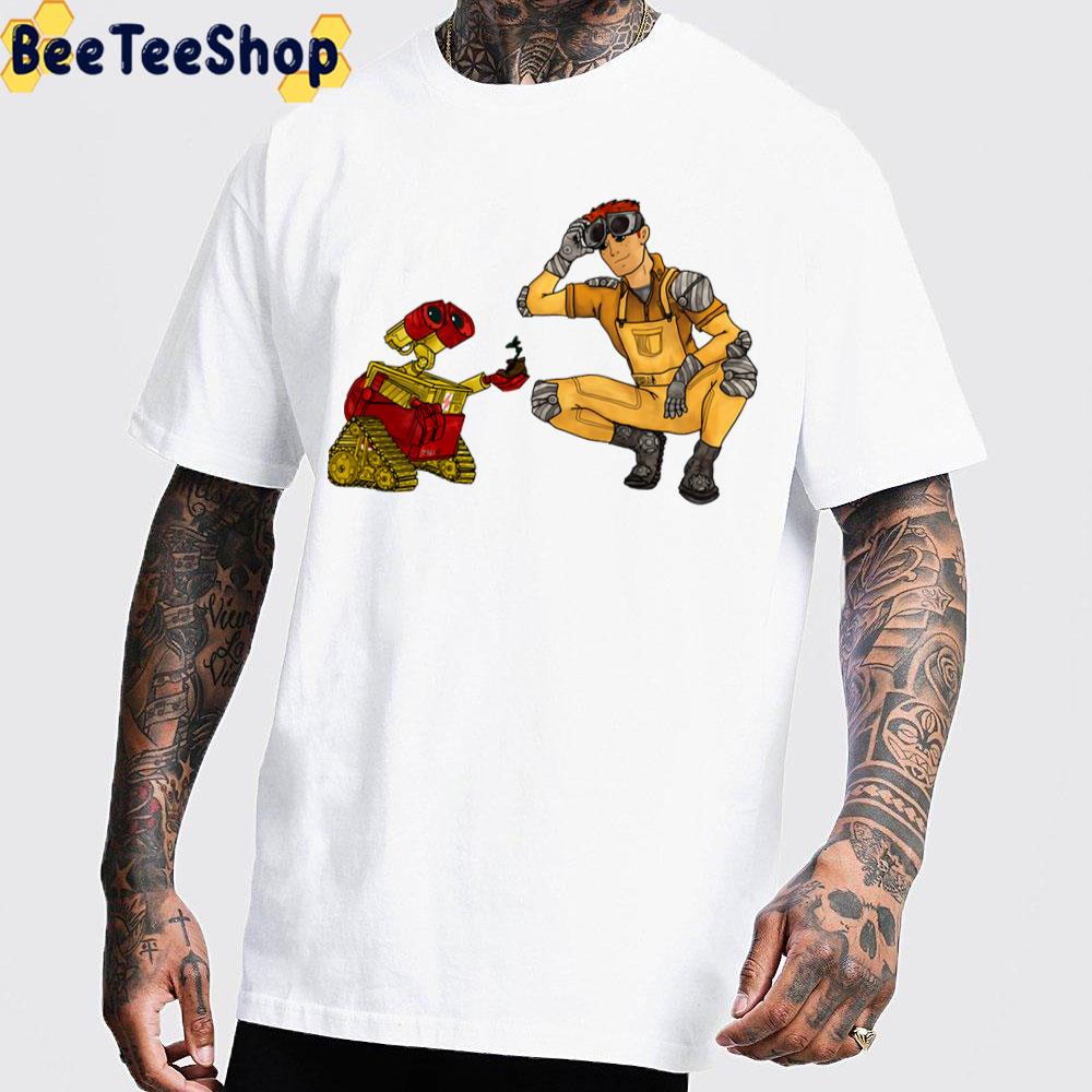 Wall-E And Wally West Video Game Trending Unisex T-Shirt Wall-E And Wally West Video Game Trending Unisex T-Shirt