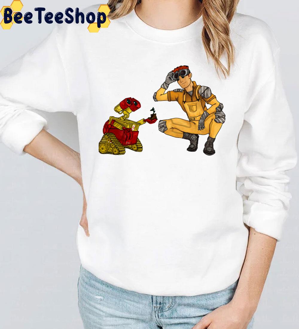 Wall-E And Wally West Video Game Trending Unisex T-Shirt Wall-E And Wally West Video Game Trending Unisex T-Shirt