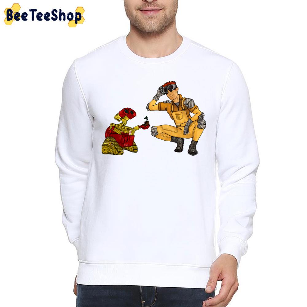 Wall-E And Wally West Video Game Trending Unisex T-Shirt Wall-E And Wally West Video Game Trending Unisex T-Shirt
