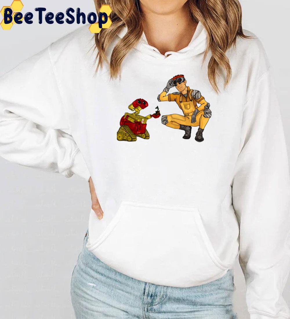 Wall-E And Wally West Video Game Trending Unisex T-Shirt Wall-E And Wally West Video Game Trending Unisex T-Shirt