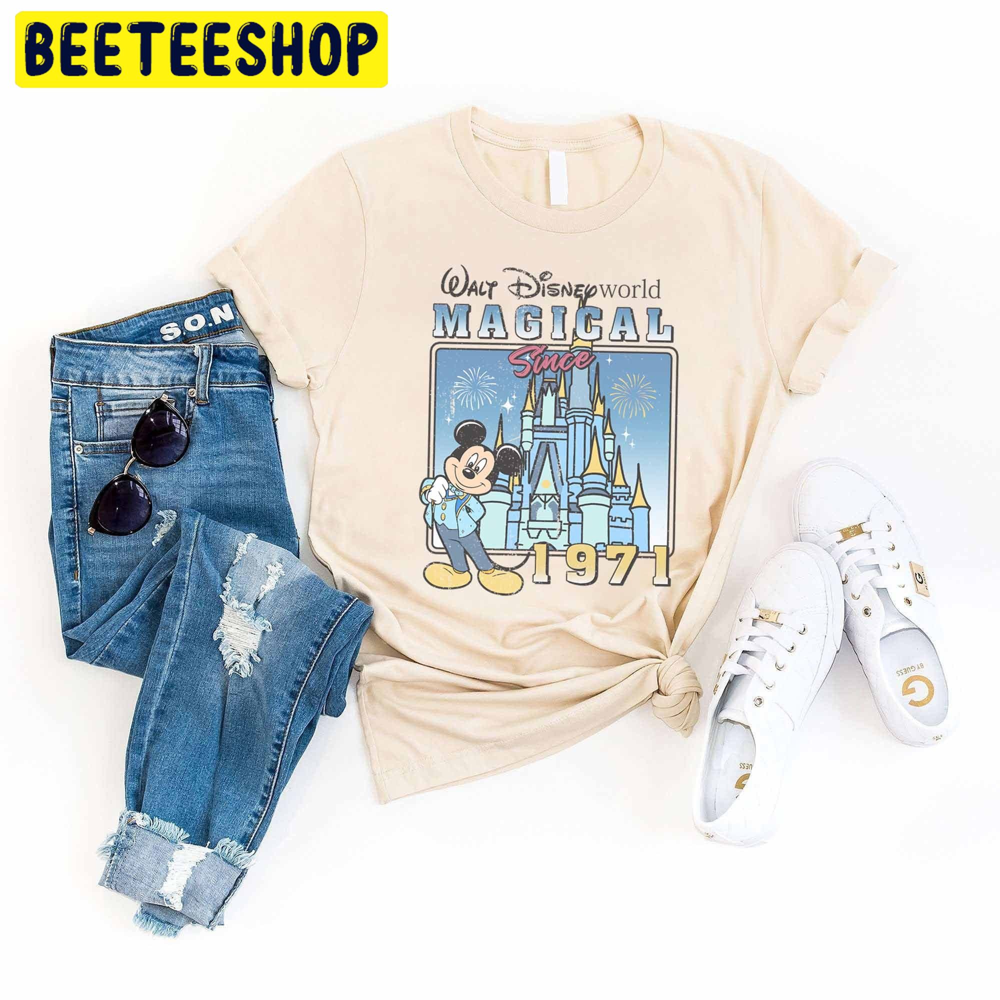 Walt Disney World Magical Sine 1971 Mickey Magic Kingdom Trending Unisex Shirt Walt Disney World Magical Sine 1971 Mickey Magic Kingdom Trending Unisex Shirt